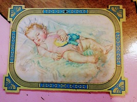Vintage Maud Tousey Fangel Prints on Art Deco Design Cardboard Frame image 2