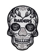 Las Vegas Raiders Sugar Skull NFL Football Embroidered Iron On Patch - $12.63+
