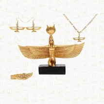 Rare Antique Ancient Egyptian Isis GOD Set 4 Pcs authorized certificate - £163.80 GBP
