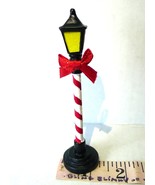 Victorian Village  Gas Lamp Post Red Ribbon Wrapped  1999 Replacement - £5.49 GBP