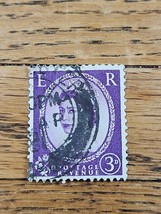 Great Britain Stamp Queen Elizabeth II 3d Used Heavy Cancel 297 - $0.99