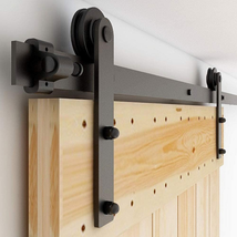 7FT Heavy Duty Sturdy Sliding Barn Door Hardware Kit -Smoothly and Quietly -Easy - £75.42 GBP