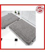 Stylish &amp; Safe Chenille Bath Rugs - Machine Washable, Set of Two (32x20 ... - $482.97 MXN