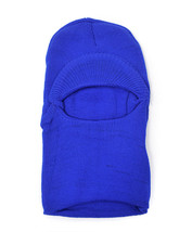 Umo Lorenzo Italy One Hole Open Face Knit Face Ski Mask W Visor Bright Blue New - £9.17 GBP