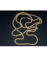 Necklace Faux Pearl Costume Jewelry Vintage 1950&#39;s 1960&#39;s 60&quot; Long - €17,28 EUR