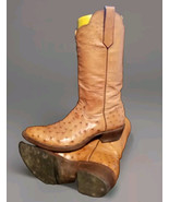 Vintage Rios of Mercedes Ostrich Leather Ropers Cowboy Boots Size US 8.5 D - $4,547.87 MXN