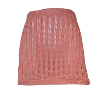 Savannah Morrow XXS Mirana Crocheted Mini Skirt Rust Color Pima Cotton NWOT - £85.74 GBP