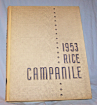 Unsigned 1953 Campanile Yearbook-Rice Institute (University)-Houston, TX - $45.09