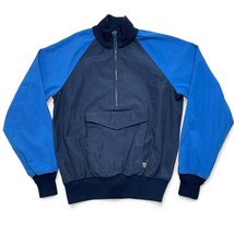 Mother Karens Small Pullover Blue 1/2 Zip Powder Jacket Front Pockets VTG SLC S - £29.60 GBP