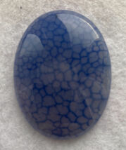 Dragon Veins Gray Blue 40x30mm, 30x40mm stone cab cabochon, agate - $8.00