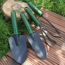  4pcs Garden Tools Set Trowel Rake Shovel Heavy Duty Metal Outdoor Ergonomic  - £17.57 GBP