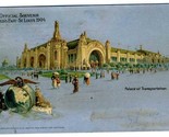 Palace of Transportation Official Souvenir Postcard World&#39;s Fair St Loui... - $11.88