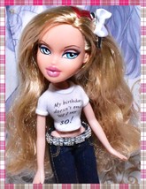 Vtg Bratz MGA 10th Anniversary Party Cloe Doll Red Streaks Blonde Restyled 2010 - £27.17 GBP