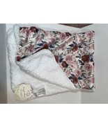 Tiny Garden Baby Blanket Reversible Sherpa 30&quot;x40&quot; Infant Gift Shower Th... - £19.95 GBP