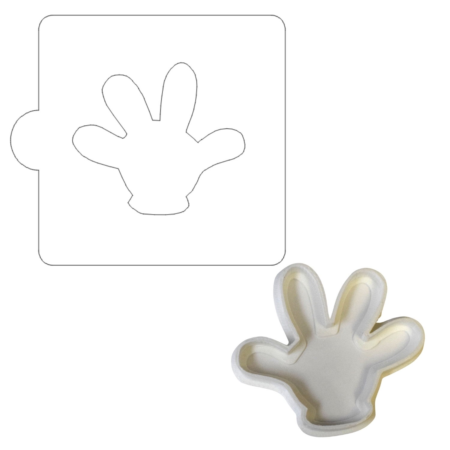 Mickey Minnie Glove Stencil And Cookie and 50 similar items