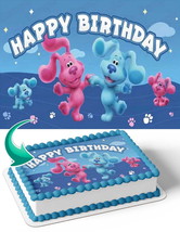 Blues Clues BC Edible Image Cake Topper Personalized Birthday Sheet Deca... - €12,92 EUR