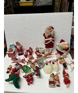 vtg christmas santas reindeer knee huggers lot - $1,847.77 MXN