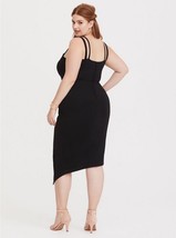 Torrid Special Occasion Black Asymmetric Ponte Dress Stretch Womens Plus... - £40.87 GBP