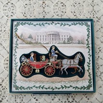White House Historical Association Christmas Ornament 2001 Horse and Carriage - £18.39 GBP