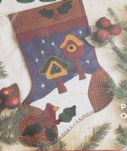 Bucilla Heart Felt Holiday Creations Winter Wonderland 83610 18" Stocking New - $39.55