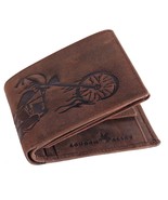 Bifold Wallet Stylish Harley Tan Leather For Men&#39;s Gift Gents Wallet Pac... - £40.30 GBP