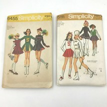 2 Vintage 1970s Simplicity Sewing Patterns 6455 5111 Cheerleader Majorette PT2 - £6.48 GBP