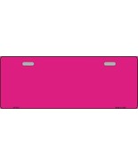 Solid Pink Novelty Half License Plate - £14.34 GBP