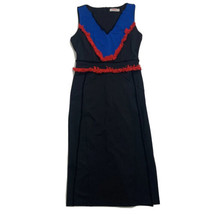 Kimilily Women Black Blue Red MIDI Shift Dress Career Work Size Medium - £13.86 GBP