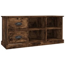 Modern Wooden TV Tele Stand Unit Cabinet With 2 Drawers &amp; Open Storage Shelves - £68.30 GBP+