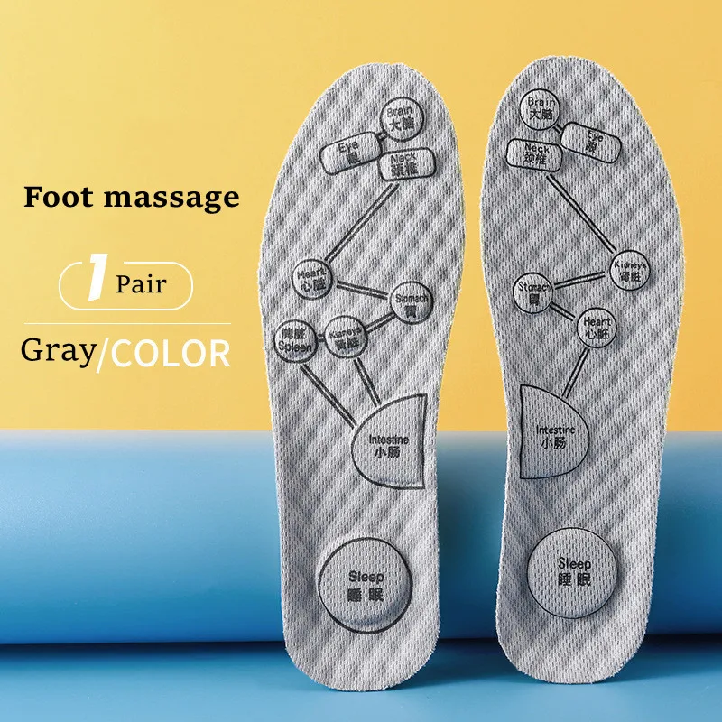 Acupressure on Foot Insoles For Shoes  Deodorant  Insoles for Feet Pad Man Women - £109.62 GBP