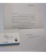 Vintage Distinctive Photography Business Card &amp; Letter 1955 - $37.13 MXN