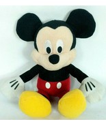 Disney Just Play Mickey Mouse Black Red Plush Stuffed Animal 10.5&quot; - $14.59 CAD