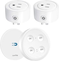 Loratap Mini Remote Control Outlet Plug Adapter With Remote, 656Ft Range - £35.91 GBP