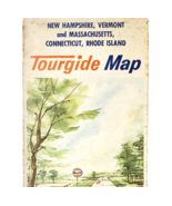 1965 Gulf Tourgide Map New England Roads Highways Folding Vintage 25.5 x... - $558.77 MXN