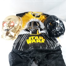 1977 Ben Cooper Star Wars Darth Vader Costume And C3PO Mask - £19.39 GBP