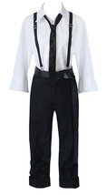 ZYHCOS Cosplay Costume Mens White Shirt Sling Pants Uniform Full Sets (Large) - $58.79