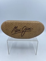 Maui Jim Hard Case Sunglasses Tan Basket Weave 6.5&quot;  Large - $16.39