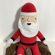 Size L Dog Christmas Costume Santa Claus Riding Saddle Horseback On Rein... - £7.94 GBP