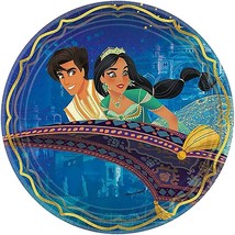 Aladdin Lunch Plates Metallic Paper Birthday Party Supplies 8 Per Packag... - $4.95