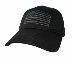 Americano USA Black-Out Nascosto Bandiera Copricapo Regolabile Osfm Baseball Hat - £8.85 GBP