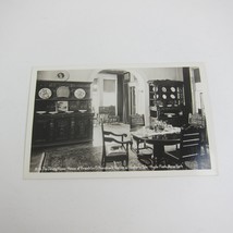 Real Photo Postcard RPPC Franklin D. Roosevelt FDR Home Dining Room Hyde Park NY - £15.62 GBP