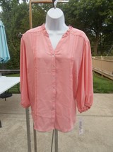 Nwt Nanette Lepore Woman Pink Blouse 1X - £23.97 GBP