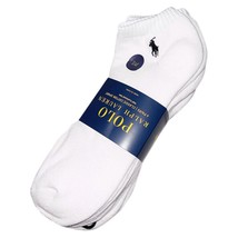 NWT 6-PAIRS PACK POLO RALPH LAUREN MSRP $28.99 MENS WHITE NO SHOW SOCKS ... - £16.26 GBP