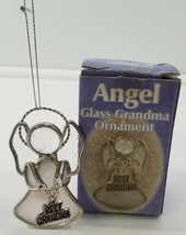 Best Grandma Glass Angel Christmas Holiday Tree Ornament  - $4.94