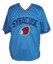 Custom Name # Syracuse Chiefs Retro Baseball Jersey Blue Any Size image 4