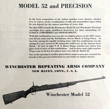 Winchester Model 52 Precision 1931 Advertisement Target Rifle Firearms DWX9 - £23.97 GBP