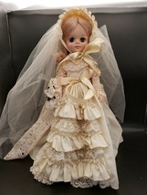 18&quot; MISS CHIPS BRIDE DOLL BY EFFANBEE c.1965 SLEEP EYES ORIG WEDDING DRESS - £29.75 GBP