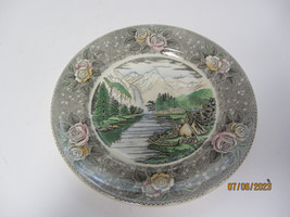 Vintage N. Currier Adams For B.Altman &quot;Yosemite Valley Califor&quot; Dinner Plate 10&quot; - £7.83 GBP