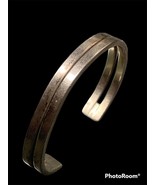 vintage sterling silver 925 mex. Vingtage Punk Unisex Cuff Bangle Carved - $1,501.86 MXN