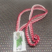 Virgen Guadalupe &amp; St Jude Thaddeus Escapulario de Hilo-Knotted - Scapular - £5.53 GBP